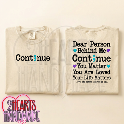 Dear Person Behind Me: (Suicide Awareness)
