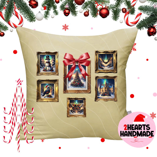 Christmas Frames Throw Pillow Sham