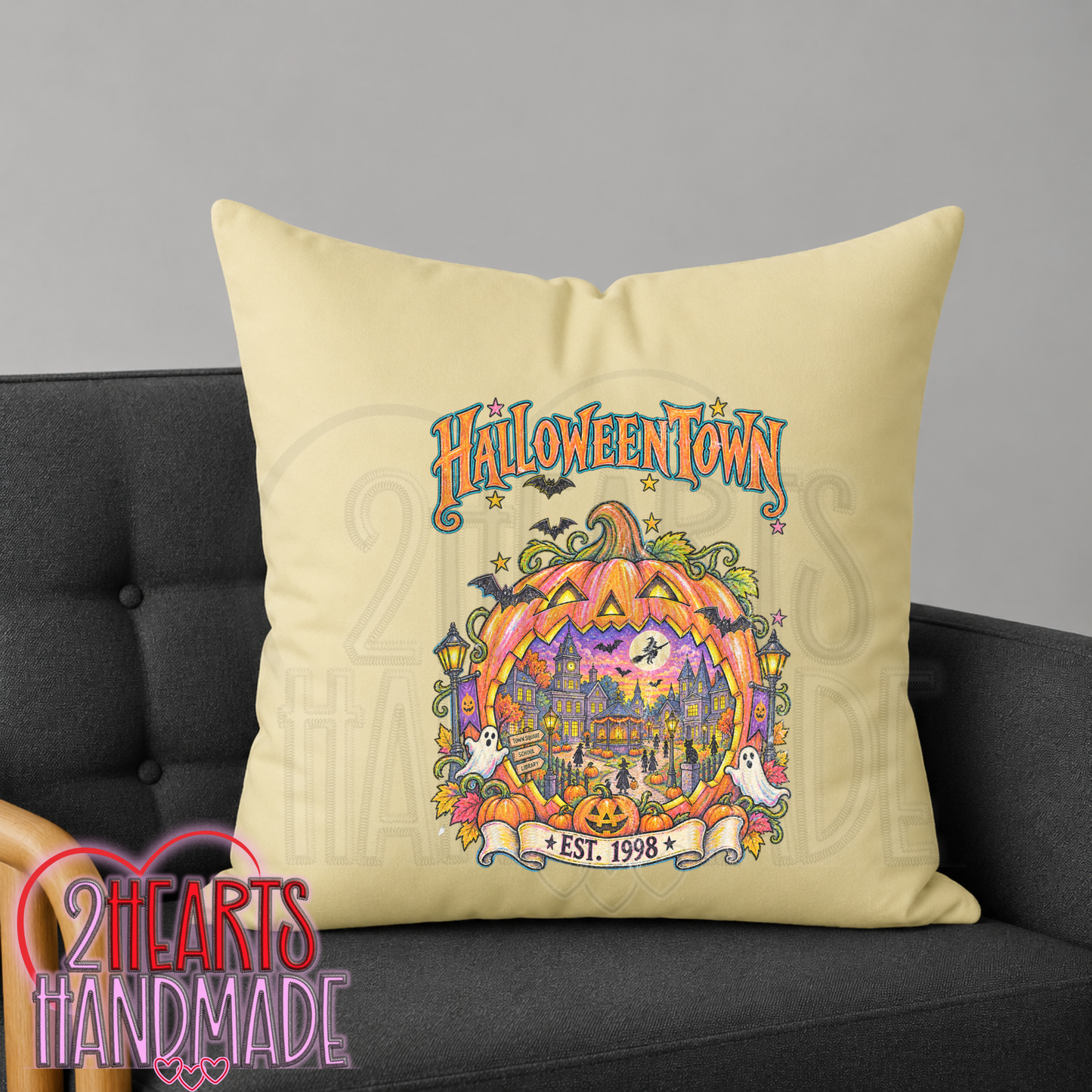 HalloweenTown Throw Pillow Cover (Pillow NOT Included) (Copy)