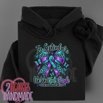 In September, We Wear Teal & Purple Suicide Awareness