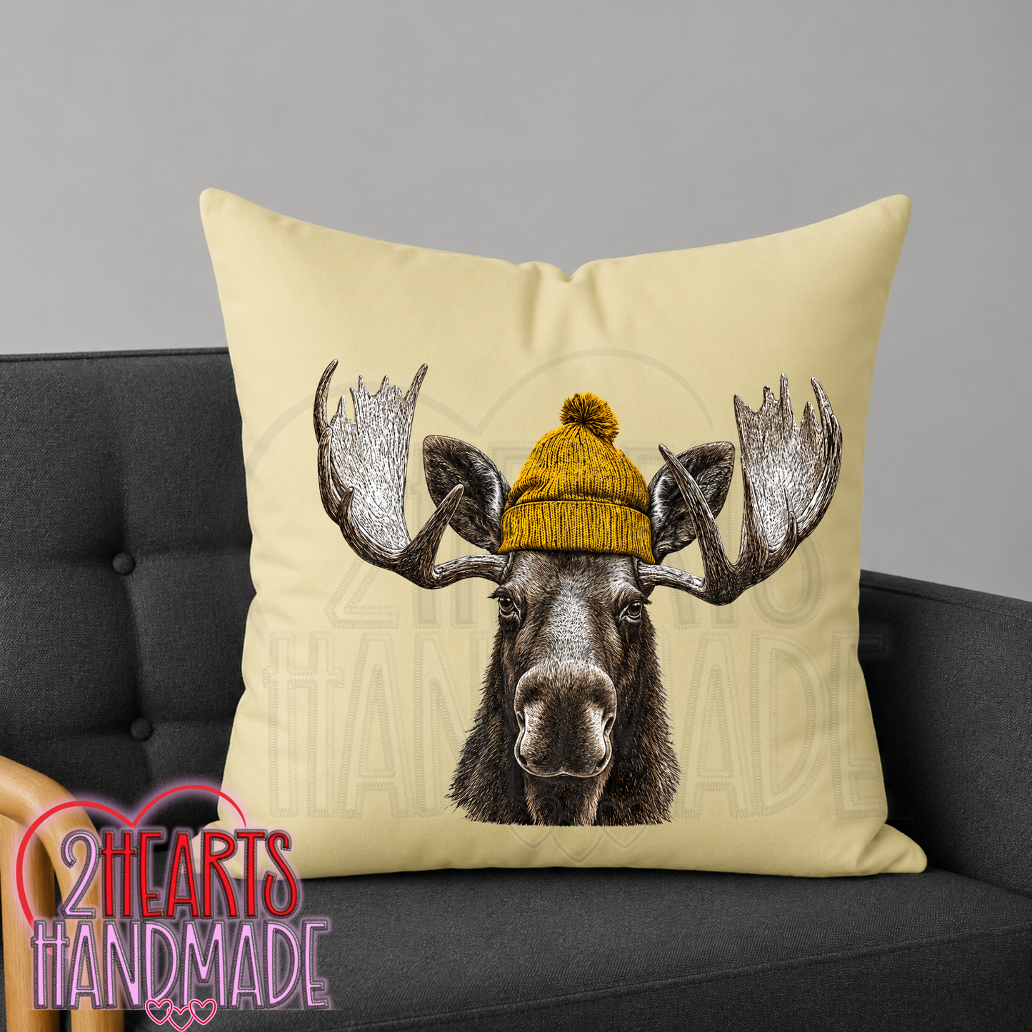 Just a Fall Moose Throw Pillow Cover (Pillow NOT Included)
