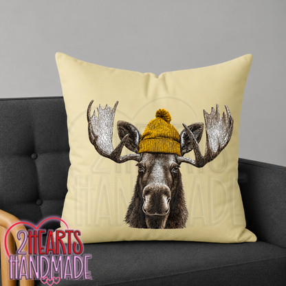 Just a Fall Moose Throw Pillow Cover (Pillow NOT Included)