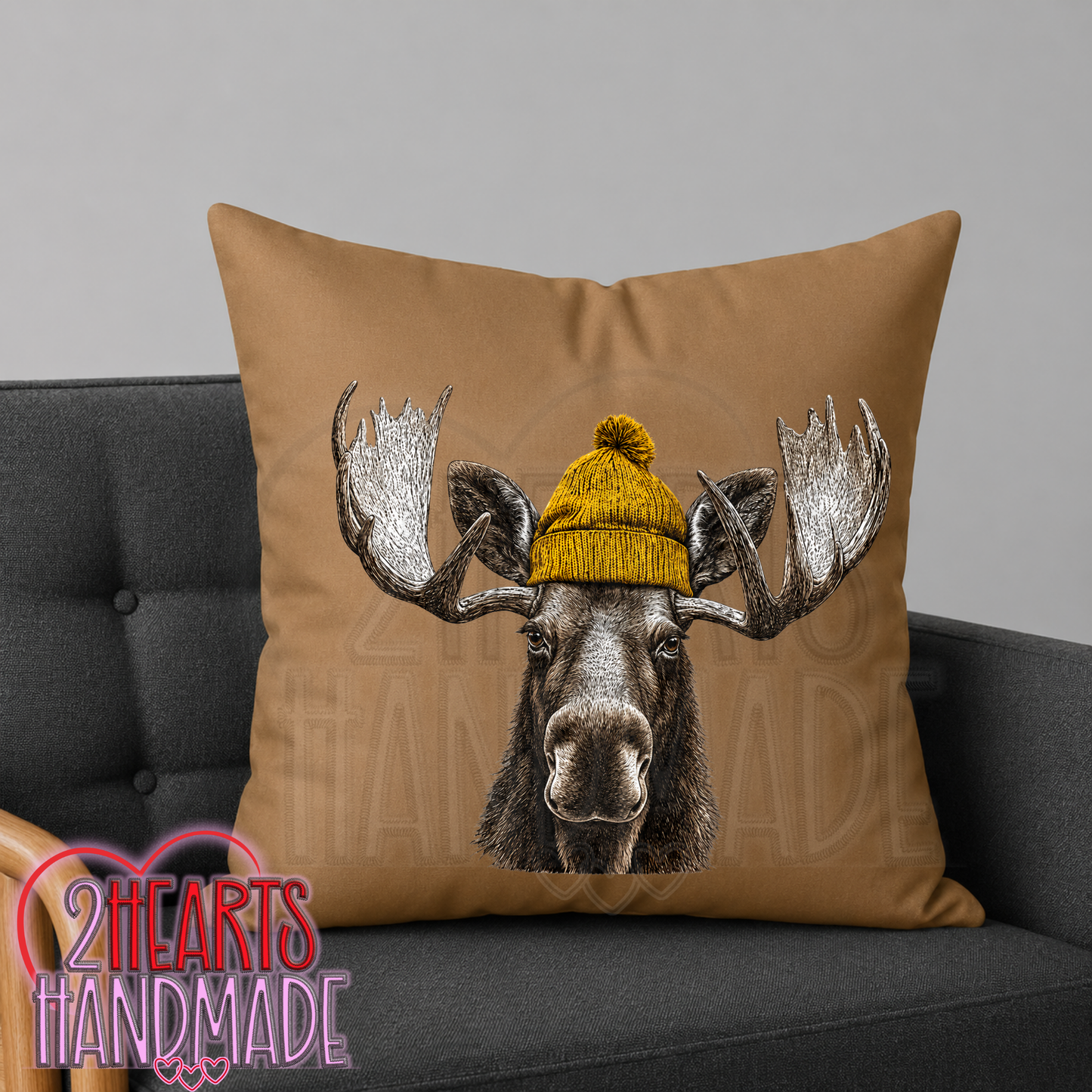 Just a Fall Moose Throw Pillow Cover (Pillow NOT Included)