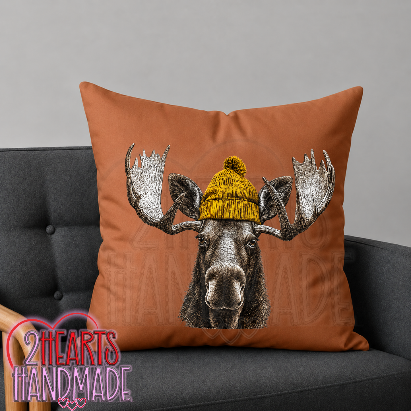 Just a Fall Moose Throw Pillow Cover (Pillow NOT Included)