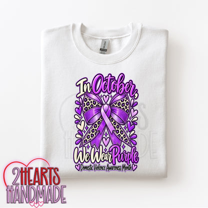 Domestic Violence Awareness: In October We Wear Purple