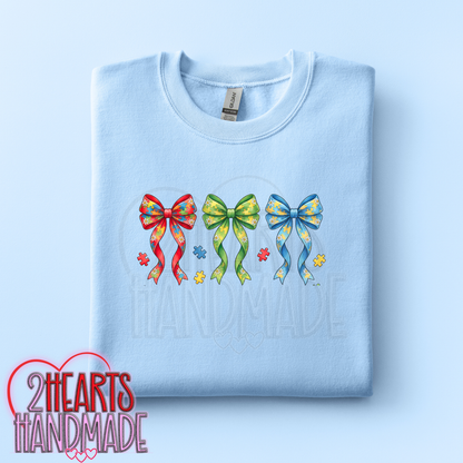 Autism Awareness Bows