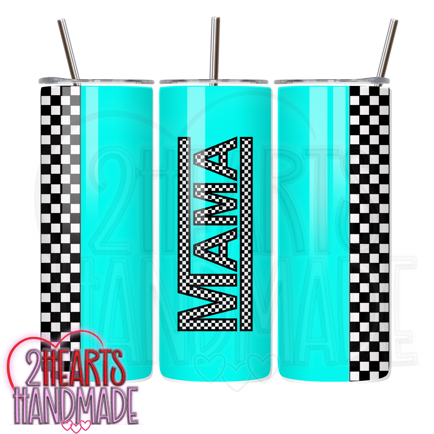 Checkered Mama Tumbler