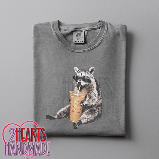 Coffee Loving Raccoon