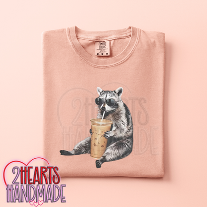 Coffee Loving Raccoon