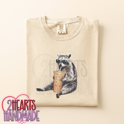Coffee Loving Raccoon
