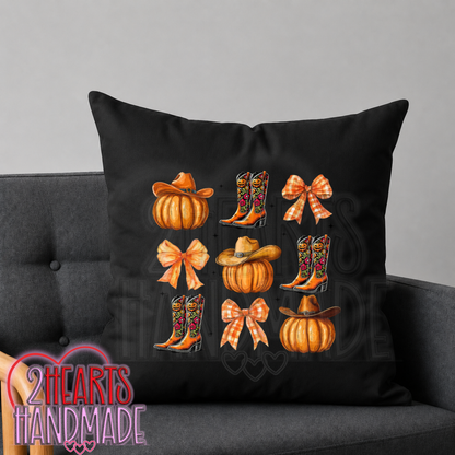 Fall Boots Throw Pillow Cover (Pillow NOT Included)