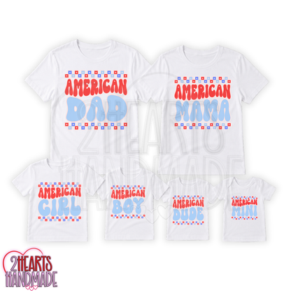 Family American Shirts - Kiddos