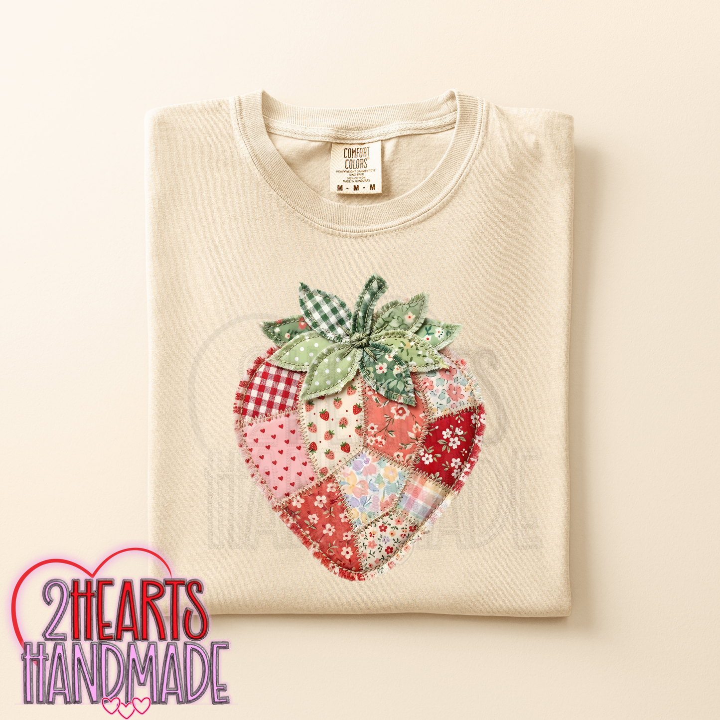 Faux Patchwork Strawberry