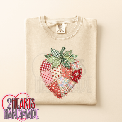 Faux Patchwork Strawberry