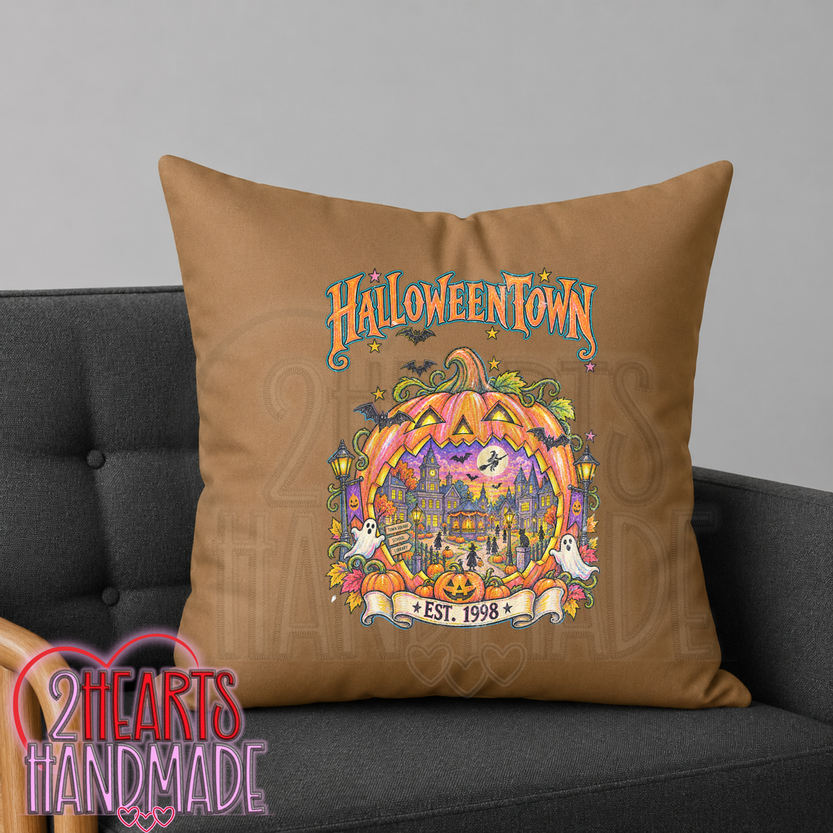 HalloweenTown Throw Pillow Cover (Pillow NOT Included) (Copy)