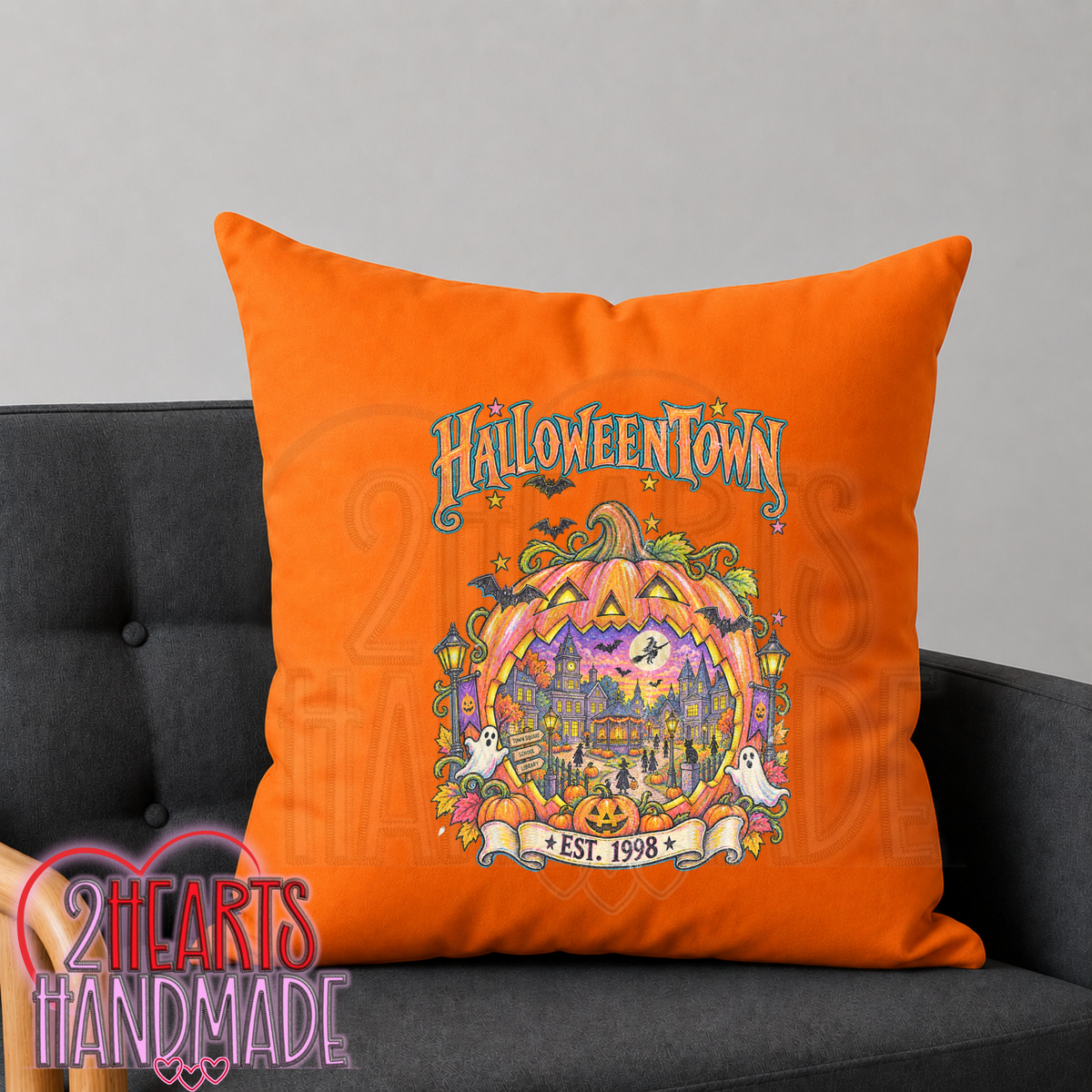 HalloweenTown Throw Pillow Cover (Pillow NOT Included) (Copy)