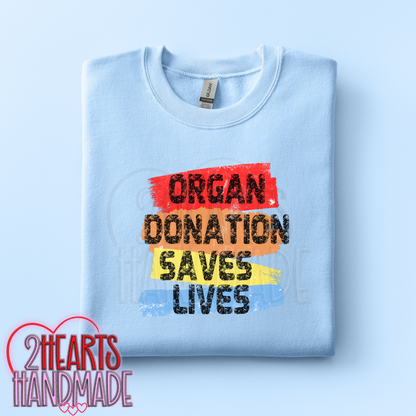 Organ Donation Saves Lives Colorful