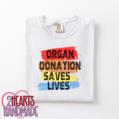 Organ Donation Saves Lives Colorful
