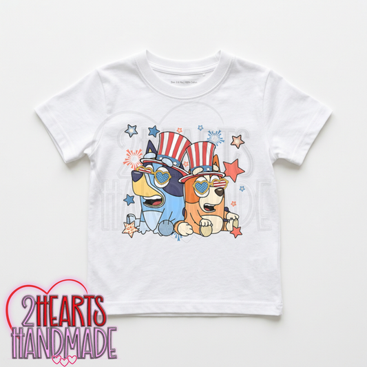 Patriotic Blue Dog