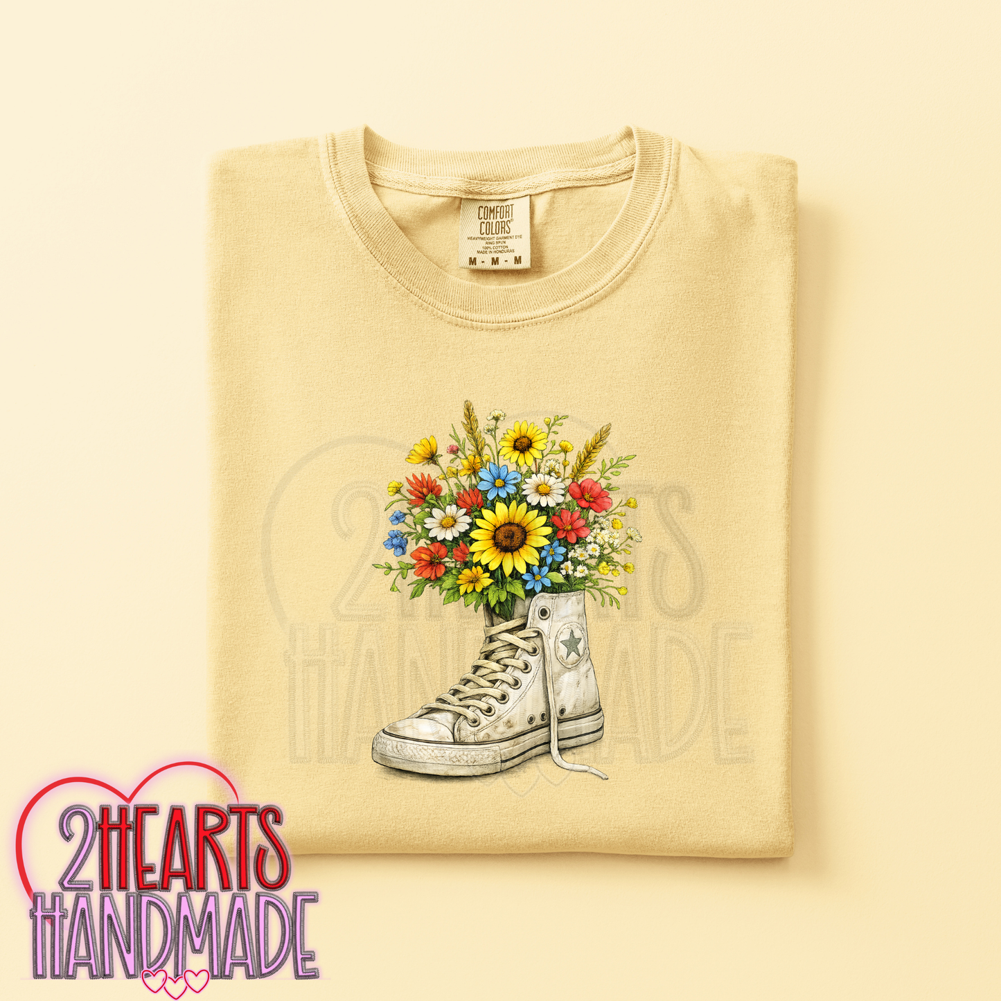 Retro High Top Flowers