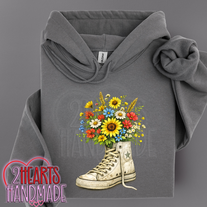 Retro High Top Flowers