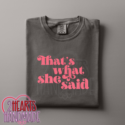 That's What She Said