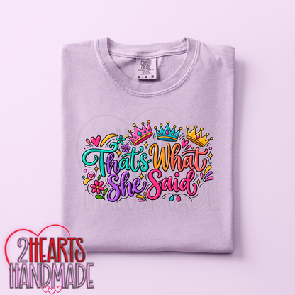 Thats What She Said - A Crowned Version