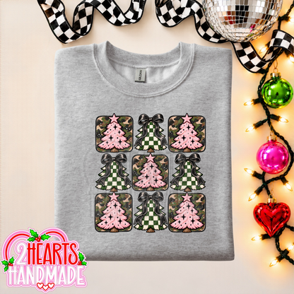 Pink, Camo and Checkered Trees