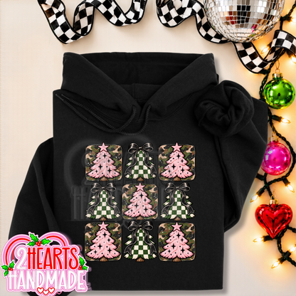 Pink, Camo and Checkered Trees