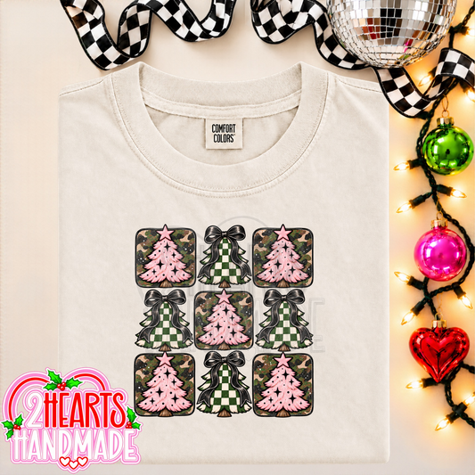 Pink, Camo and Checkered Trees