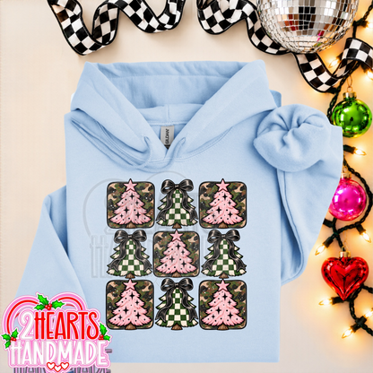 Pink, Camo and Checkered Trees
