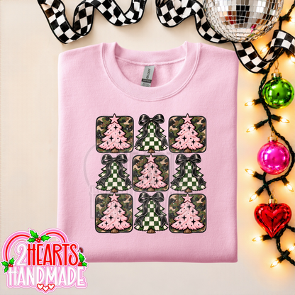 Pink, Camo and Checkered Trees