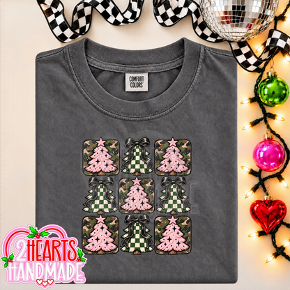 Pink, Camo and Checkered Trees