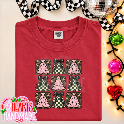 Pink, Camo and Checkered Trees