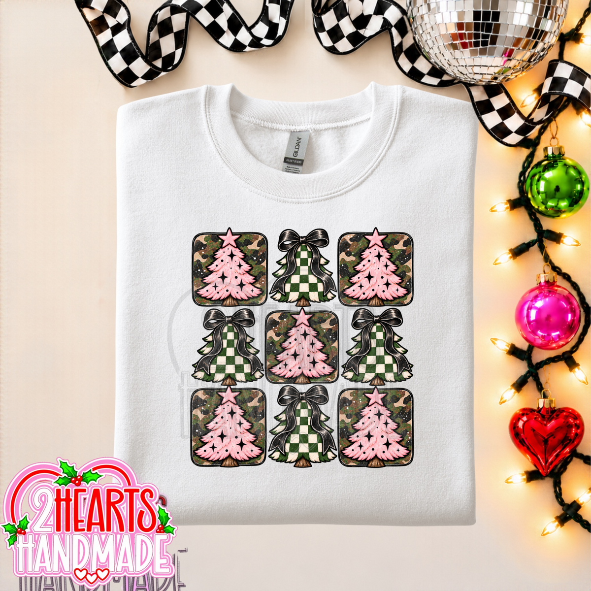 Pink, Camo and Checkered Trees