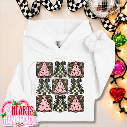 Pink, Camo and Checkered Trees