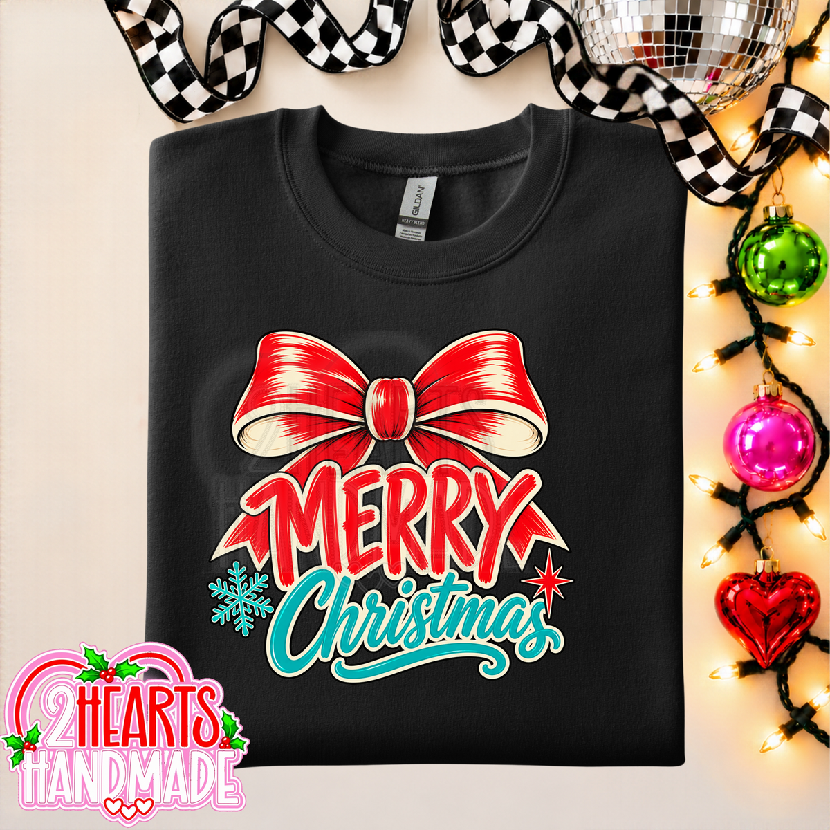Merry Christmas Big Red Bow