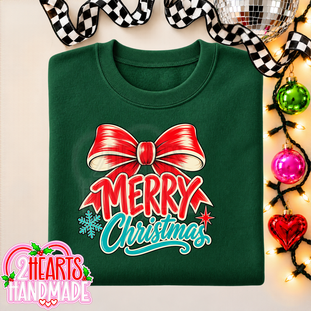 Merry Christmas Big Red Bow