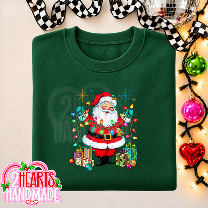 Vintage Santa with Lights