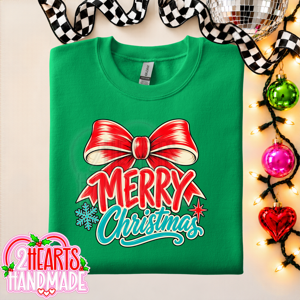 Merry Christmas Big Red Bow