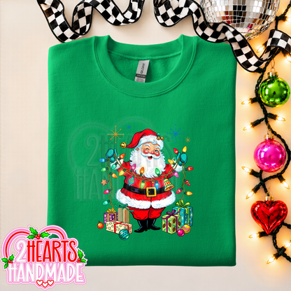 Vintage Santa with Lights