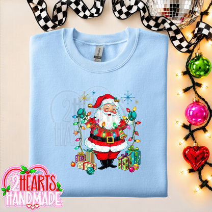 Vintage Santa with Lights