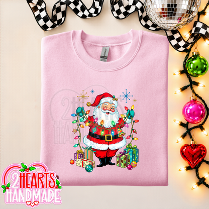 Vintage Santa with Lights