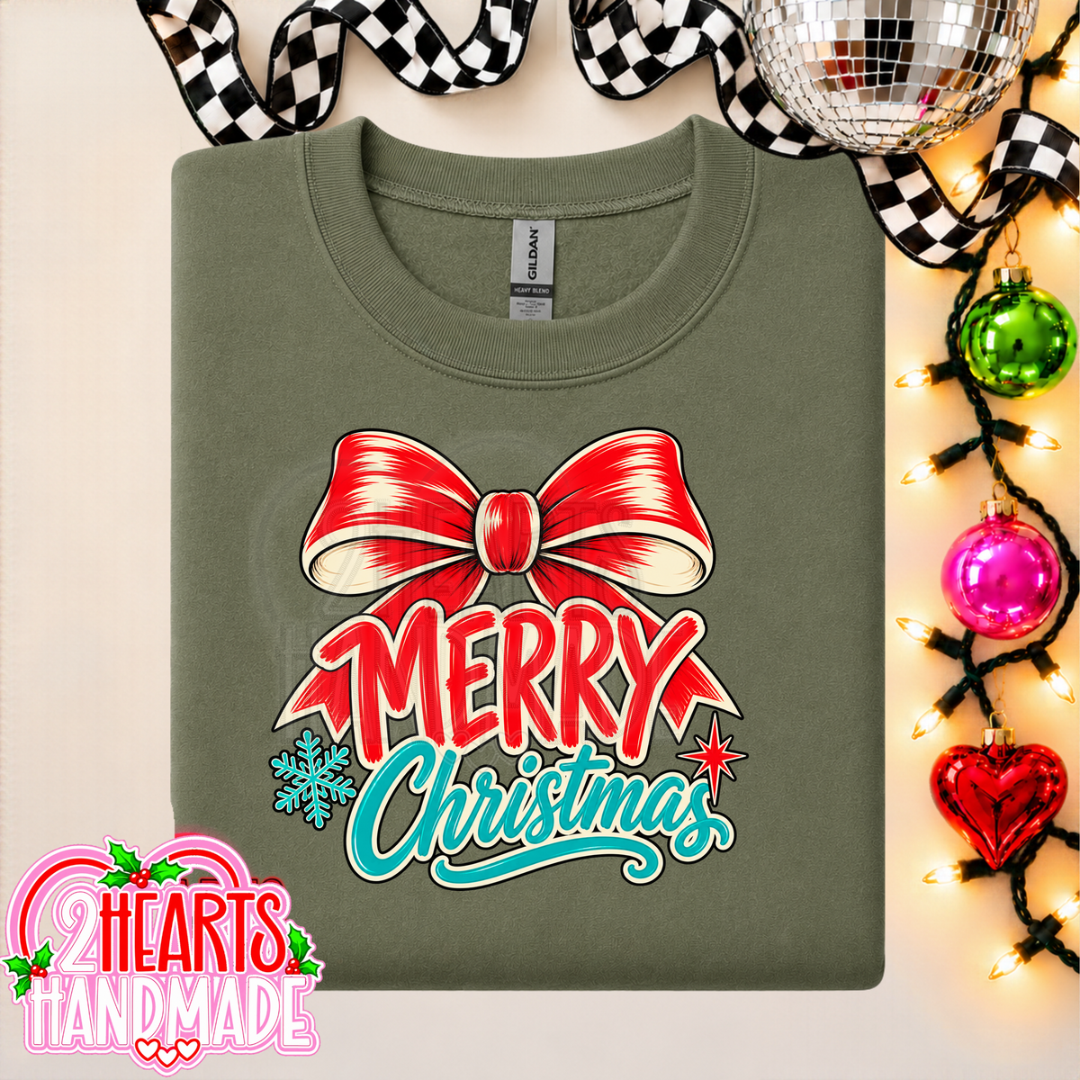 Merry Christmas Big Red Bow