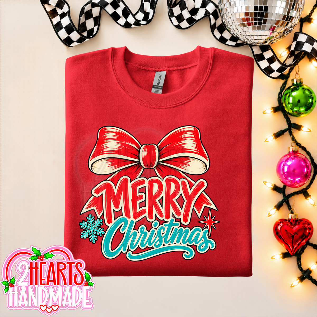 Merry Christmas Big Red Bow