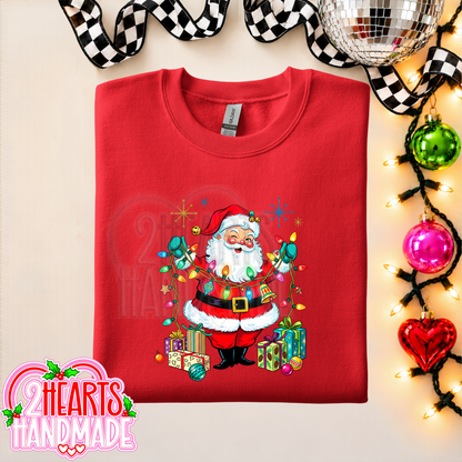 Vintage Santa with Lights