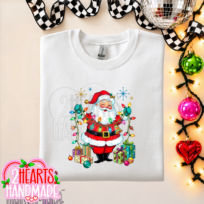 Vintage Santa with Lights