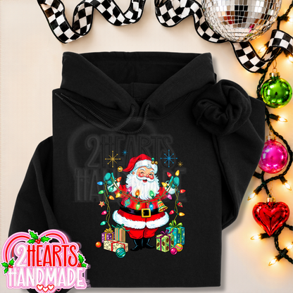 Vintage Santa with Lights