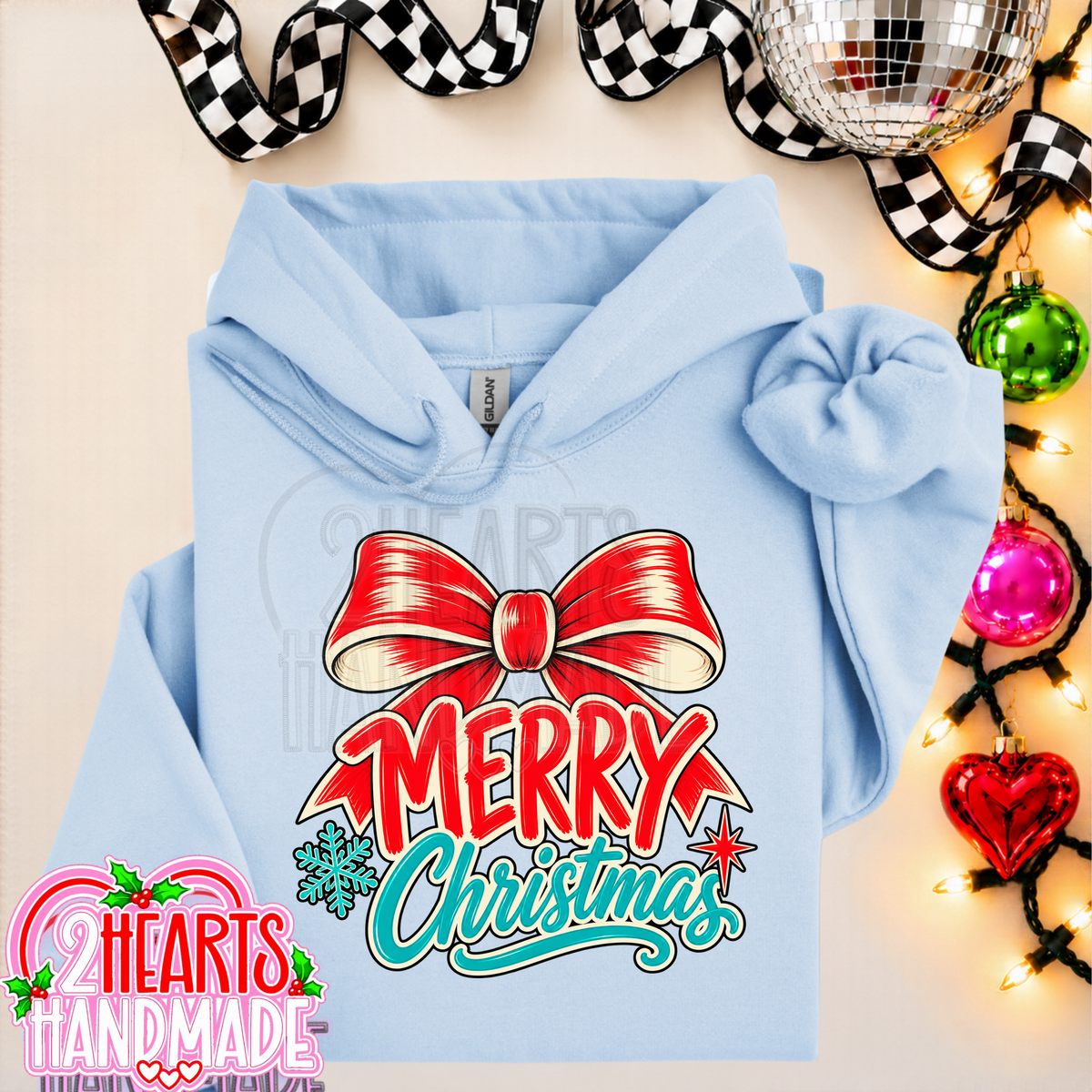 Merry Christmas Big Red Bow