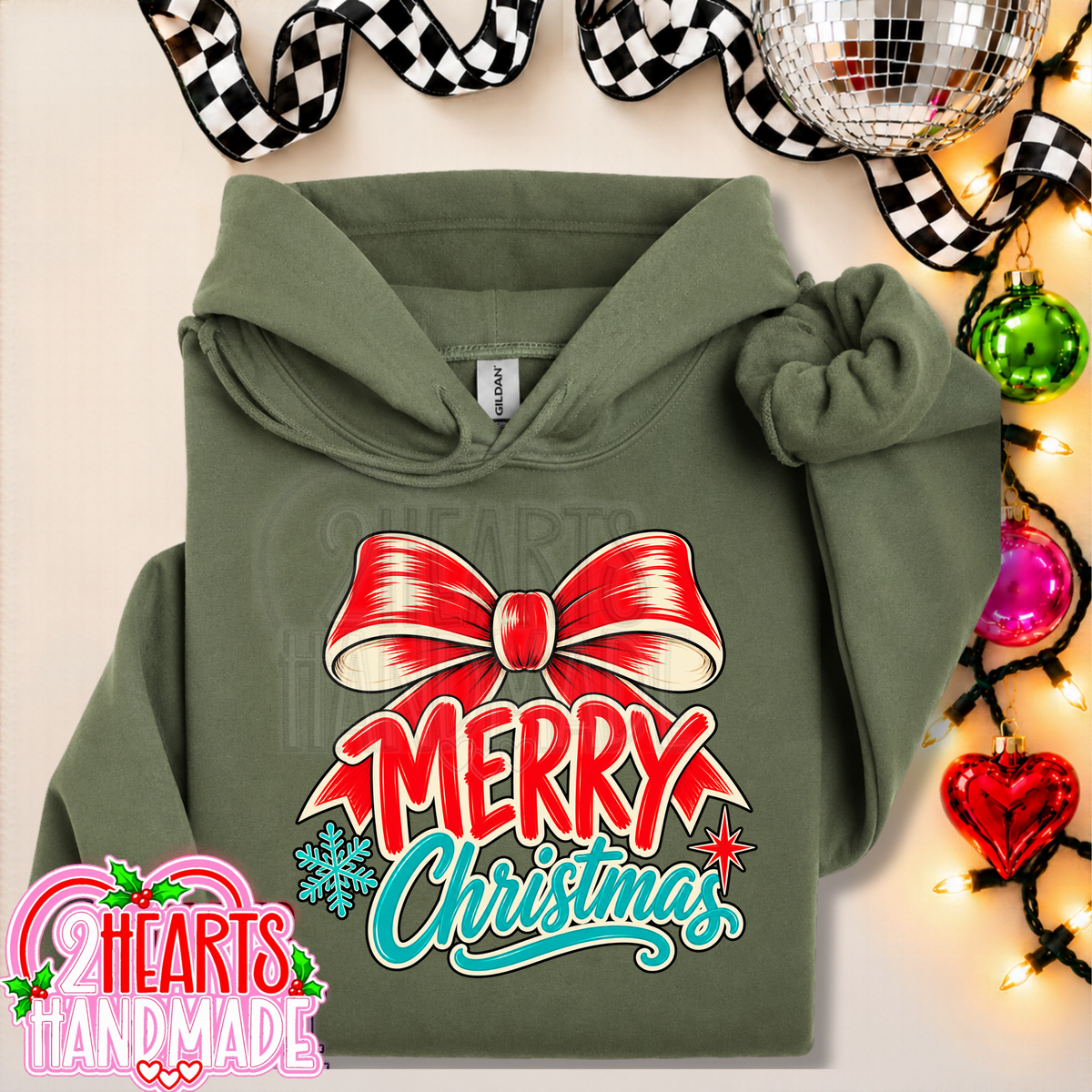 Merry Christmas Big Red Bow